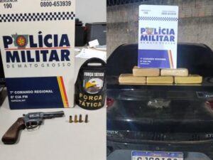 Homem morre em confronto com PM após fugir com 5 kg de skunk em cidade de MT