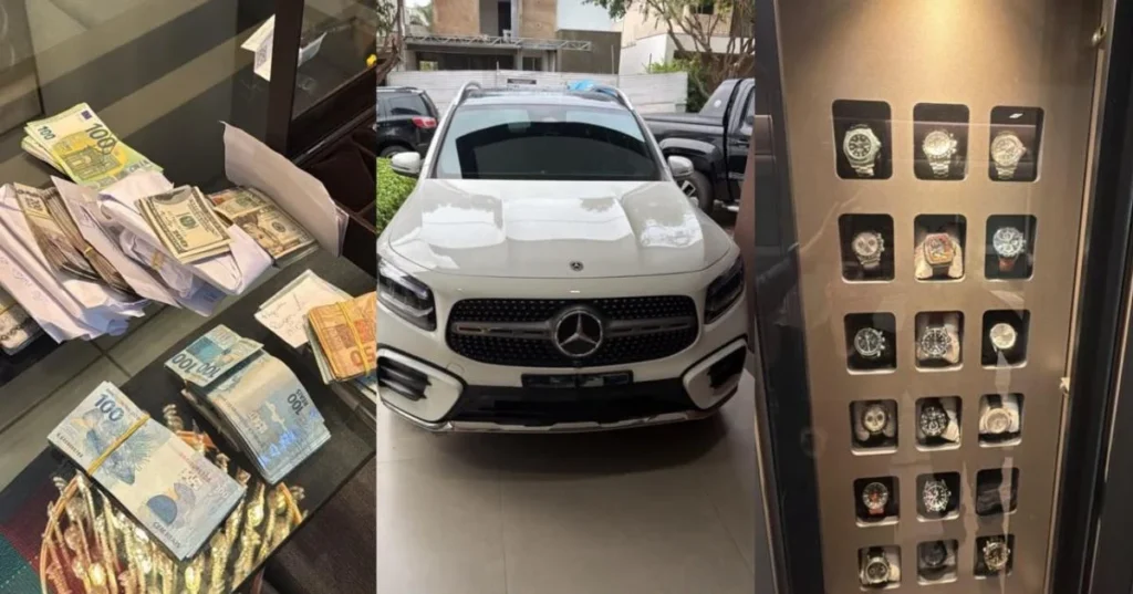 Carros de luxo, dinheiro e relógios são apreendidos em operação que prendeu presidente do TCE